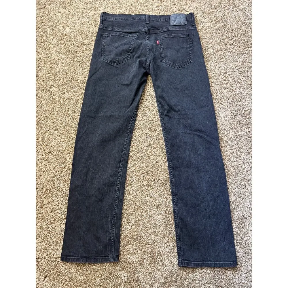 Levi's 569 Loose Straight Fit Denim Jeans Mens Size 34x34 Black